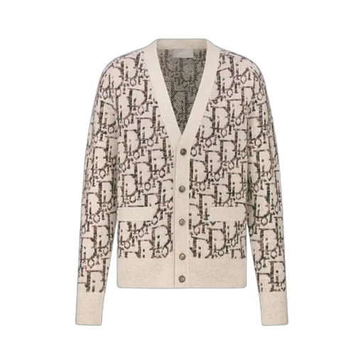Dior Monogrammed Intarsia Cardigan