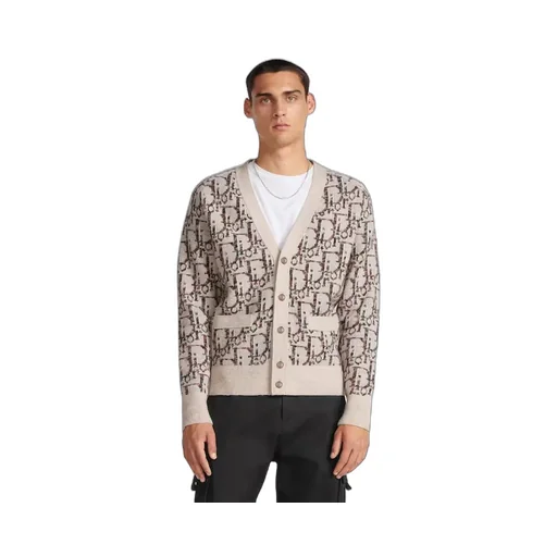 Dior Monogrammed Intarsia Cardigan