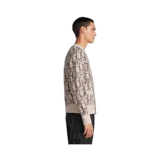 Dior Monogrammed Intarsia Cardigan