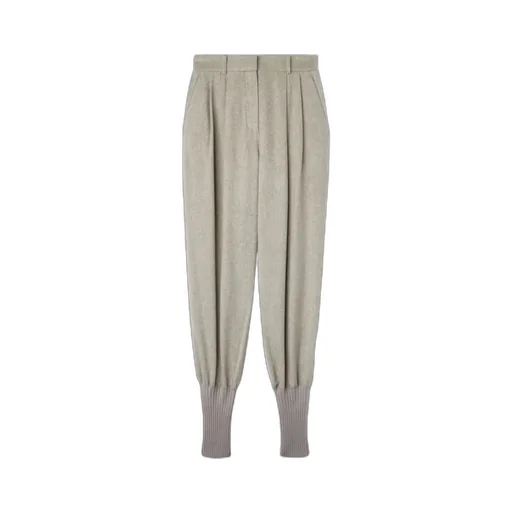 Carmy Rib Detail Cashmere Casual Pants