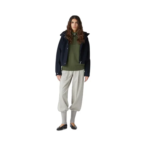 Carmy Rib Detail Cashmere Casual Pants