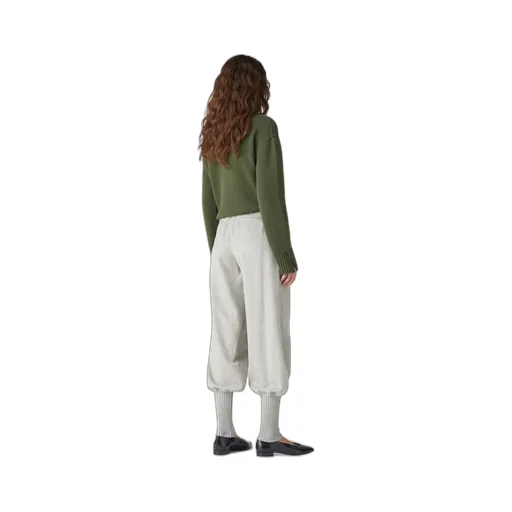 Carmy Rib Detail Cashmere Casual Pants
