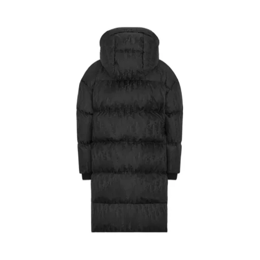 Baby Dior Allover Logo Printed Hooded Coat