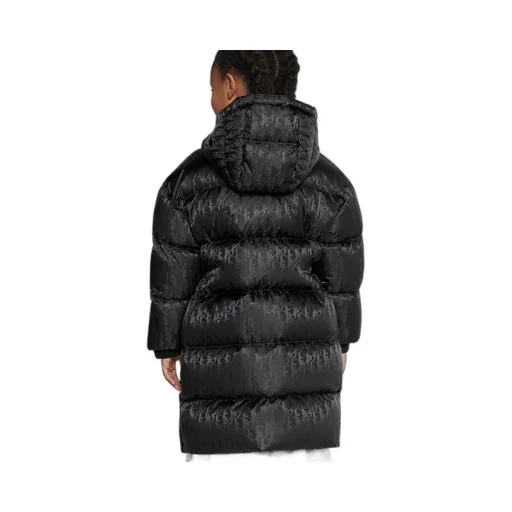 Baby Dior Allover Logo Printed Hooded Coat