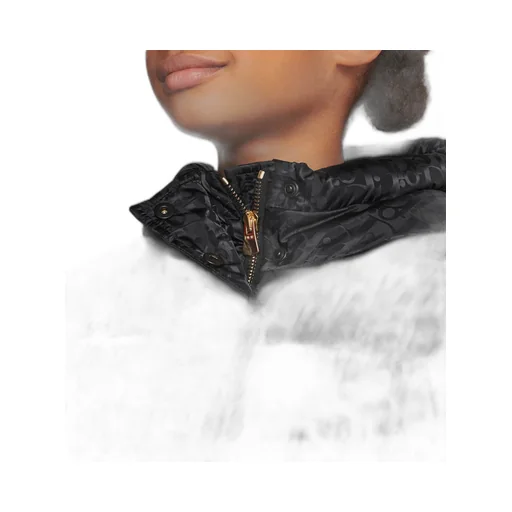 Baby Dior Allover Logo Printed Hooded Coat