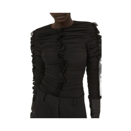 Magda Butrym Long-Sleeved Ruched Top