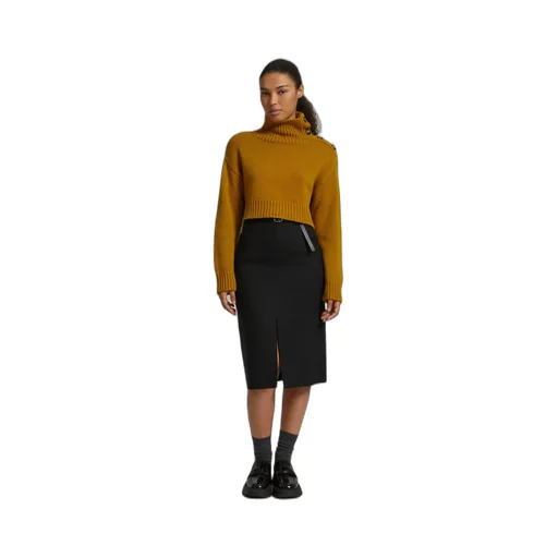 High-Neck Long-Sleeved Sweater