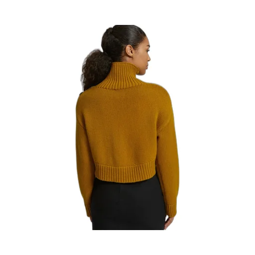 High-Neck Long-Sleeved Sweater