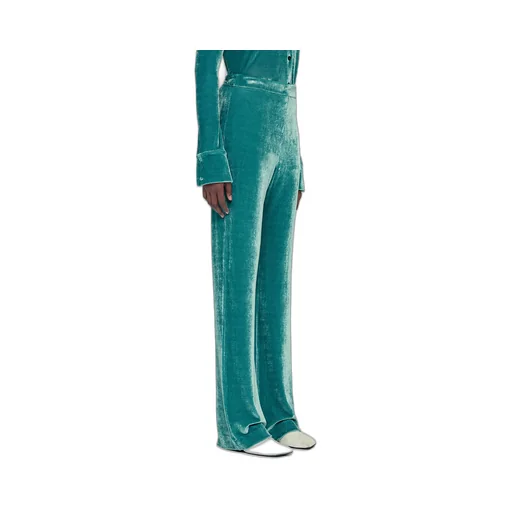 Jil Sander Mid-Waisted Velvet Trousers
