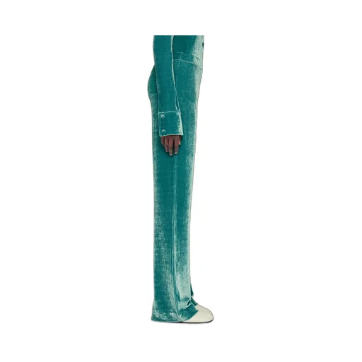 Jil Sander Mid-Waisted Velvet Trousers