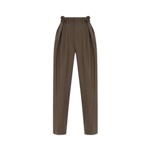 High-Waisted Paperbag Trousers