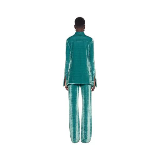 Jil Sander Mid-Waisted Velvet Trousers