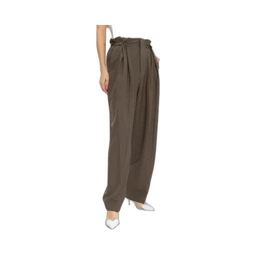 High-Waisted Paperbag Trousers