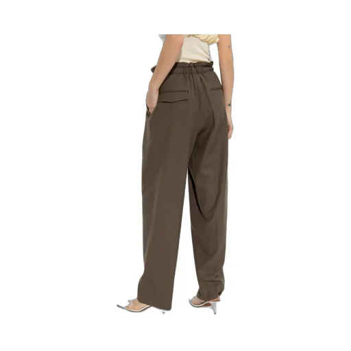 High-Waisted Paperbag Trousers