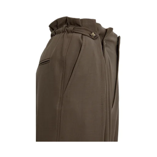 High-Waisted Paperbag Trousers