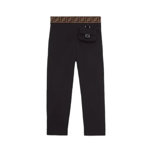 Fendi Kids Logo Waistband Trousers