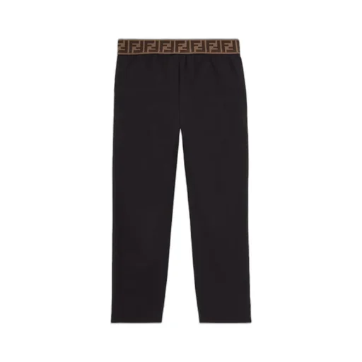 Fendi Kids Logo Waistband Trousers