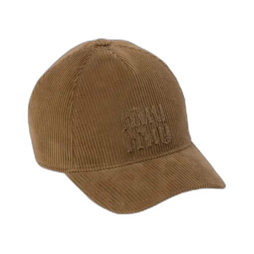 Miu Miu Logo-Appliqué Curved Peak Baseball Cap