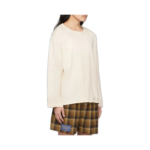 Maison Margiela Logo Printed Long-Sleeved T-Shirt