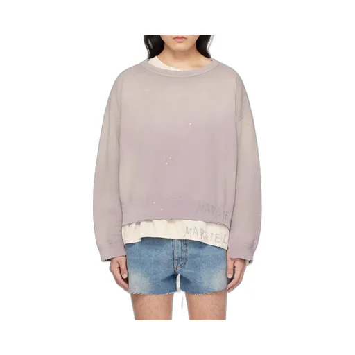Maison Margiela Handwritten Raw-Cut Edge Distressed Sweatshirt