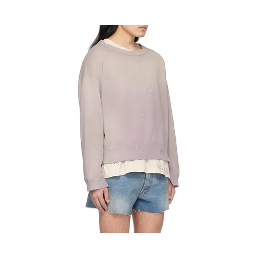 Maison Margiela Handwritten Raw-Cut Edge Distressed Sweatshirt