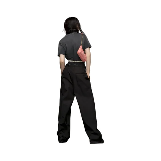 Maison Margiela High-Rise Waist Tie Pants