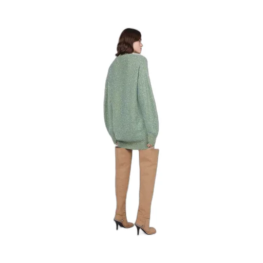 Sequinned Knitted Cape Dress