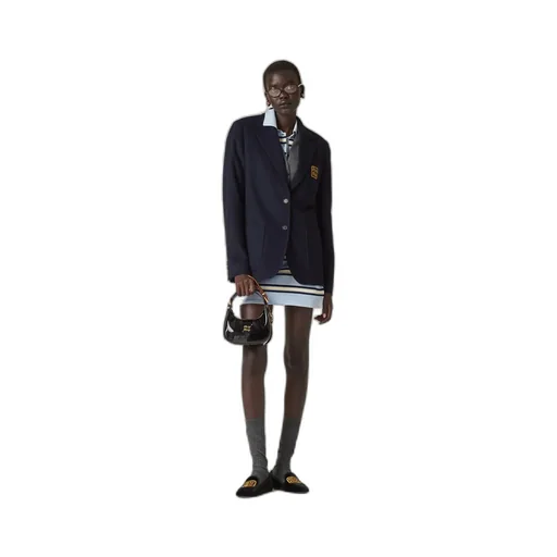 Single-Breasted Velour Jacket