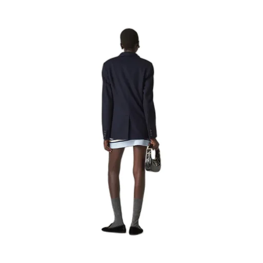 Single-Breasted Velour Jacket
