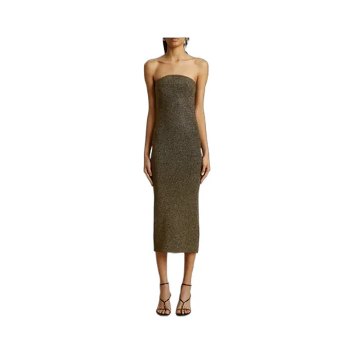 Khaite The Rumer Ribbed Midi Dress