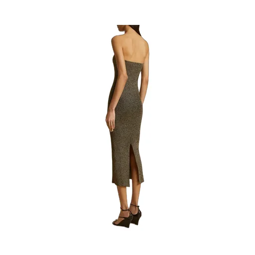 Khaite The Rumer Ribbed Midi Dress