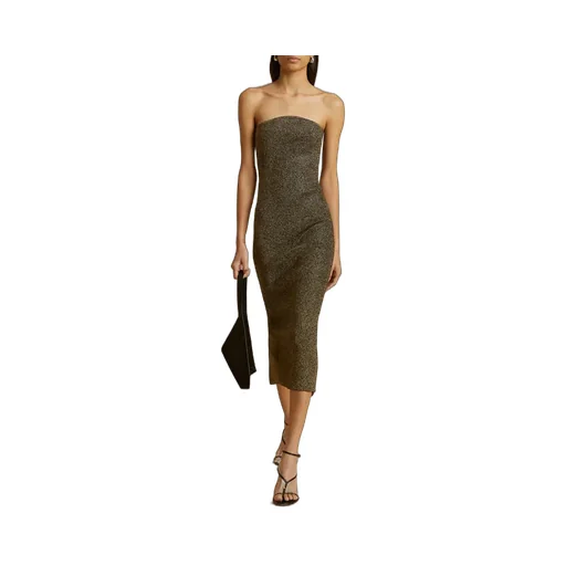 Khaite The Rumer Ribbed Midi Dress