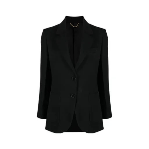 Victoria Beckham Straight Hem Gabardine Blazer