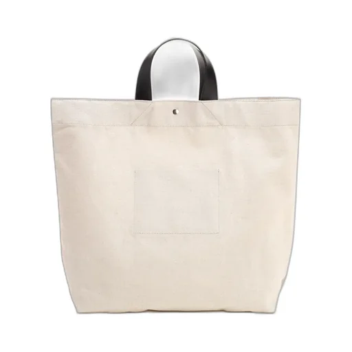 Jil Sander Logo Printed Large Tote Bag
