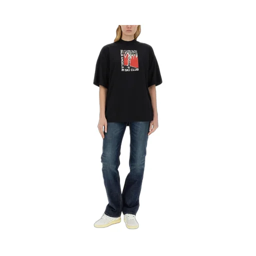 Palm Angels Graphic Printed Crewneck T-Shirt
