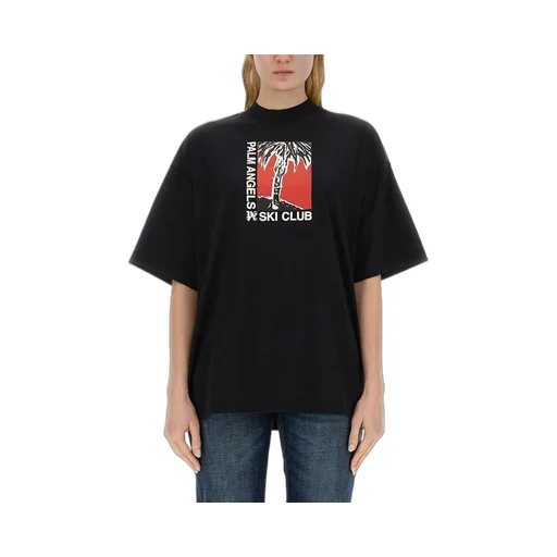 Palm Angels Graphic Printed Crewneck T-Shirt