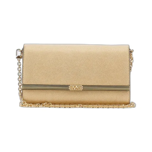 Michael Kors Mona Large Metallic Clutch Bag