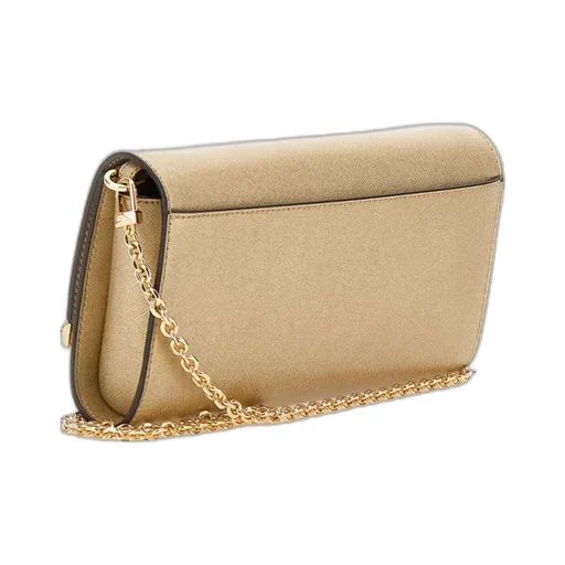 Michael Kors Mona Large Metallic Clutch Bag