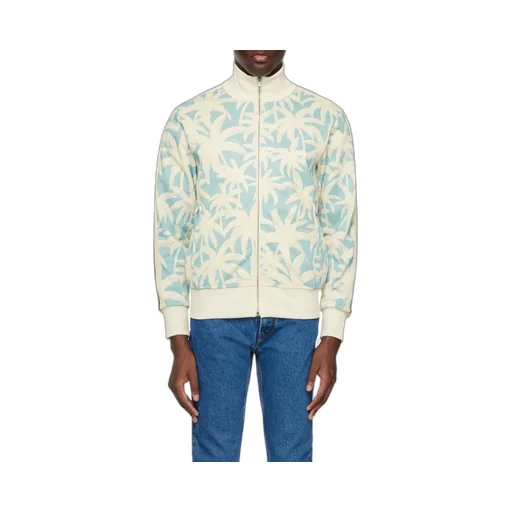 Palm Angels Palm-Printed Side Stripe Detailed Track Jacket