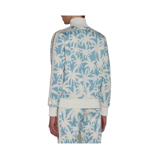Palm Angels Palm-Printed Side Stripe Detailed Track Jacket
