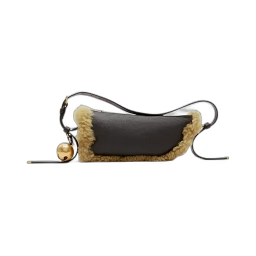 Small Shield Leather Shoulder Bag