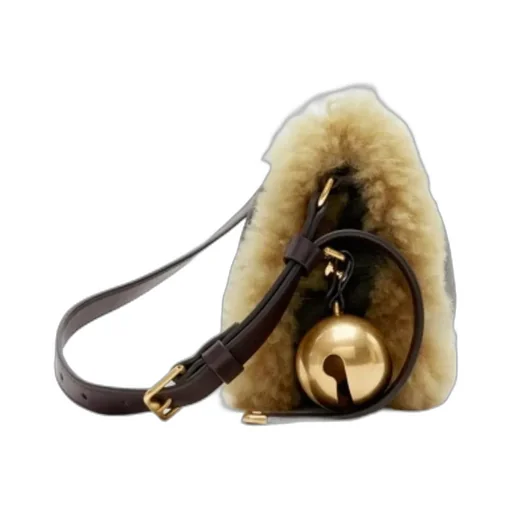 Small Shield Leather Shoulder Bag