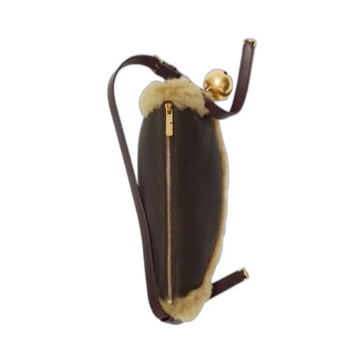 Small Shield Leather Shoulder Bag