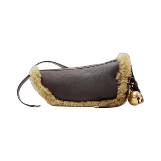Small Shield Leather Shoulder Bag