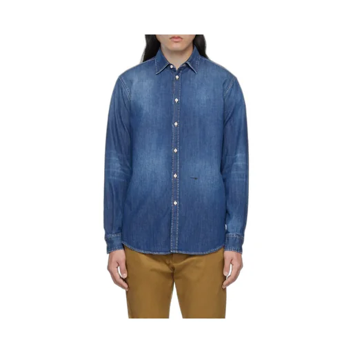 Dsquared2 Long Sleeved Faded Denim Shirt