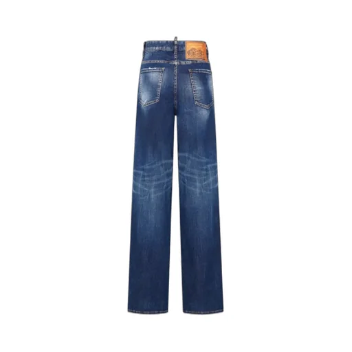 Dsquared2 Distressed Wide-Leg Jeans