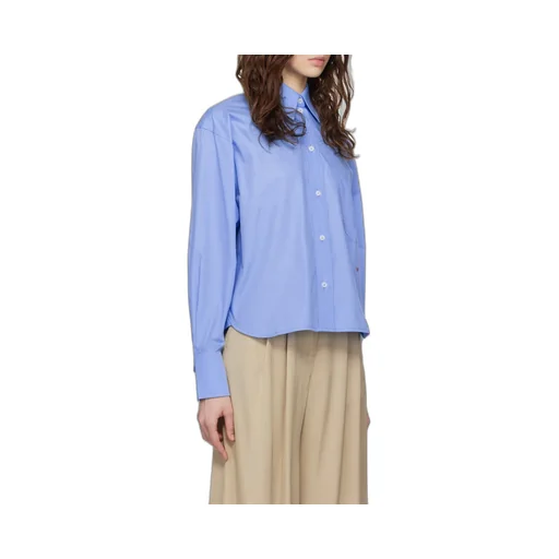 Victoria Beckham Logo Embroidered Long-Sleeved Shirt