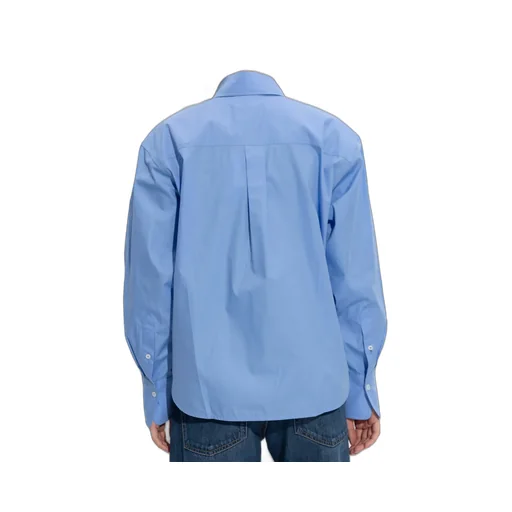 Victoria Beckham Logo Embroidered Long-Sleeved Shirt
