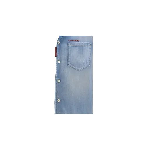 Dsquared2 Faded Distressed Denim Shirt