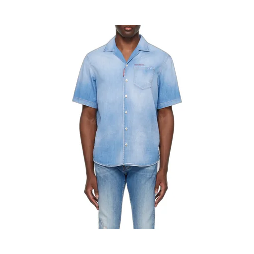 Dsquared2 Faded Distressed Denim Shirt
